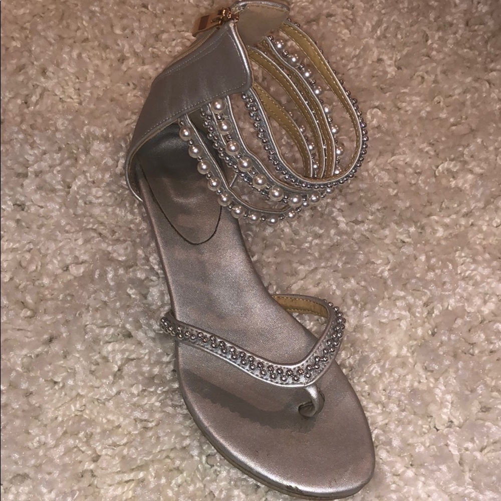 silver sandal